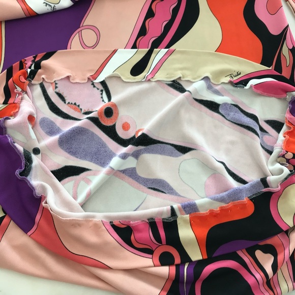 EMILIO PUCCI ORANGE MULTI BELTED DRESS MODEL 11RL95 SIZE IT 42 / US 8 NWOTS! - Picture 14 of 16